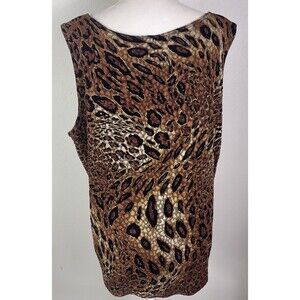 Vintage Y2K White Stag Women XL 16/18 Velvet Burnout Tank Top Whimsigoth 90s